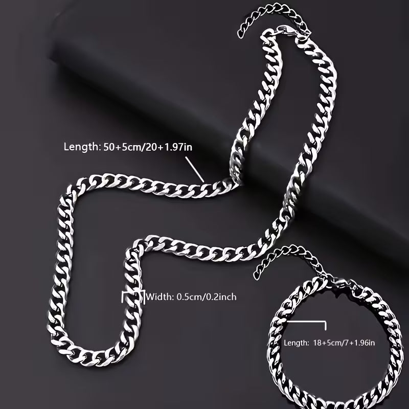 The Modern Man Chain & Bracelet Set™